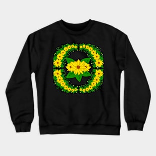 blooming sunflowers flower pattern sunflower in bloom Crewneck Sweatshirt